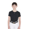 Technisch trainings-T-shirt kind Equestro - Zwart