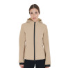 Aangesloten softshell damesjas met verborgen zakken Equestro - Beige
