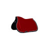 Tapis de selle poney White Trim Equestro - Rouge / noir