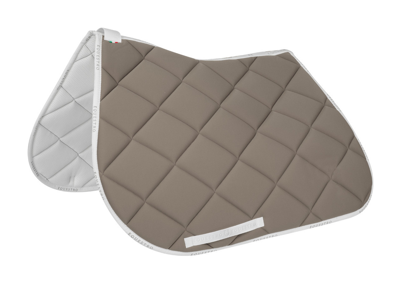 Zadeldekje springen in ademende technische stof GP Equestro Petrol / zwart Blauw