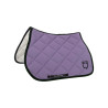 Zadeldoek springen in technische stof met geborduurd logo Black Line Edition Equestro - Violette dahlia