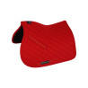 Tapis de selle obstacle en coton collection basique Equestro - Rouge
