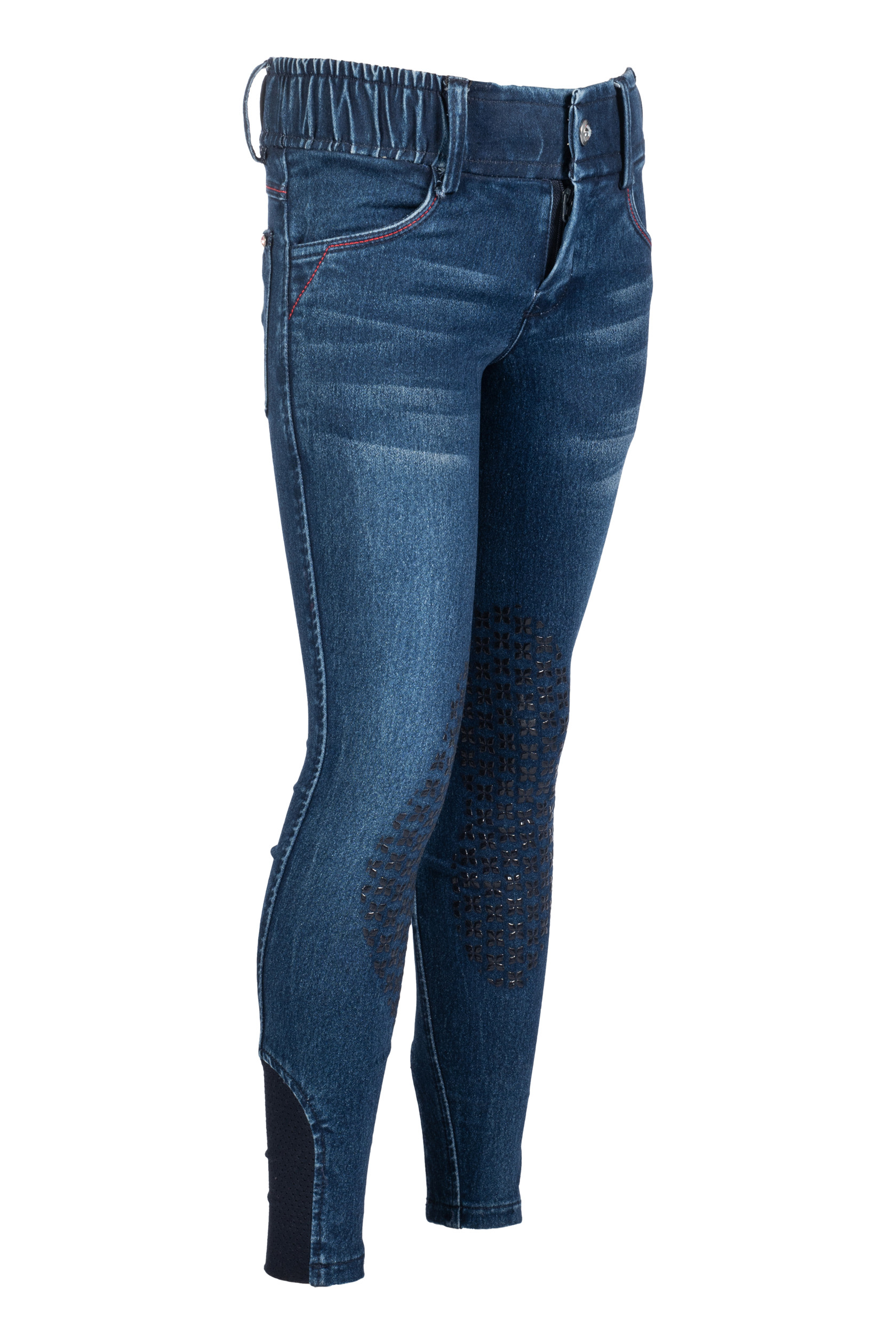 Pantalon enfant Aymee Denim basanes en silicone HKM Bleu foncé Pantalon enfant Aymee Denim basanes en silicone HKM Bleu foncé