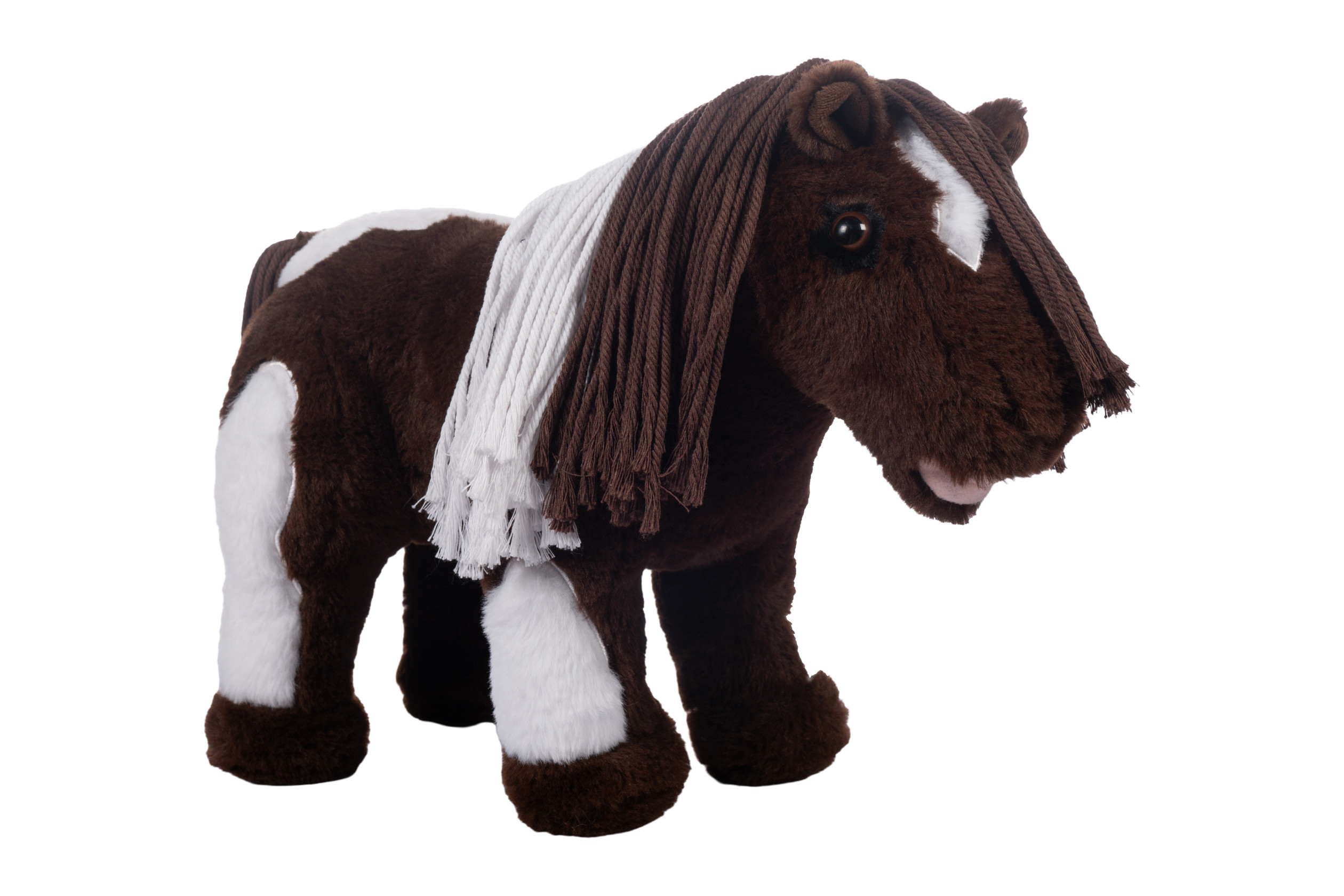 Pinto Knuffel Pony HKM Bruin / wit