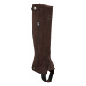Mini-Chaps en Tissu Synthétique Amara Umbria Equitazione - Marron foncé