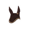 Bonnet Poney en Coton avec Passepoil Contrastant Supreme - Marron / beige
