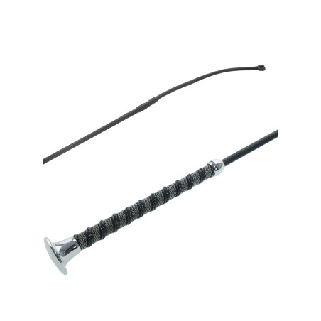 Dressuurzweep met Tweegekleurde Greep en Leren Handvat Umbria Equitazione