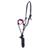 Halster met Gevlochten Touw op de Neus Pool's - Marine / fuchsia