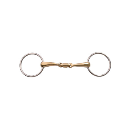 Dubbelgebroken Bit met Ringen en Umbria-curve Equitazione