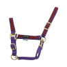 Nylon halster met Gekleurde Delen Umbria Equitazione - Violet / bordeaux