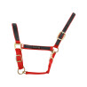 Nylon halster met Gekleurde Delen Umbria Equitazione - Rood / zwart