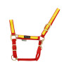 Nylon halster met Gekleurde Delen Umbria Equitazione - Rood / geel