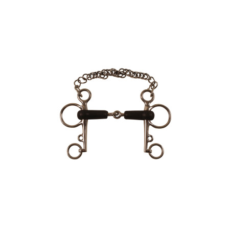 Mors Pelham Bedekt met Rubber Umbria Equitazione