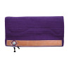 Tapis de Selle Western Show Alpaca avec Gravure Panier Pool's - Violet