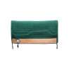 Tapis de Selle Western Show Alpaca avec Gravure Barbwire Pool's - Vert chasseur