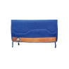 Tapis de Selle Western Show Alpaca avec Gravure Barbwire Pool's - Bleu royal