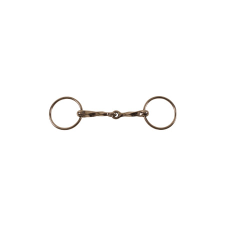 Mors à Anneaux Inox Torsadé Lent Umbria Equitazione