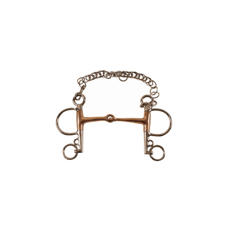 Mors Pelham Plein met Mondstuk in Koper Umbria Equitazione