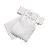 Dressuurstropdas met Strass-logo Equestro - Wit / wit