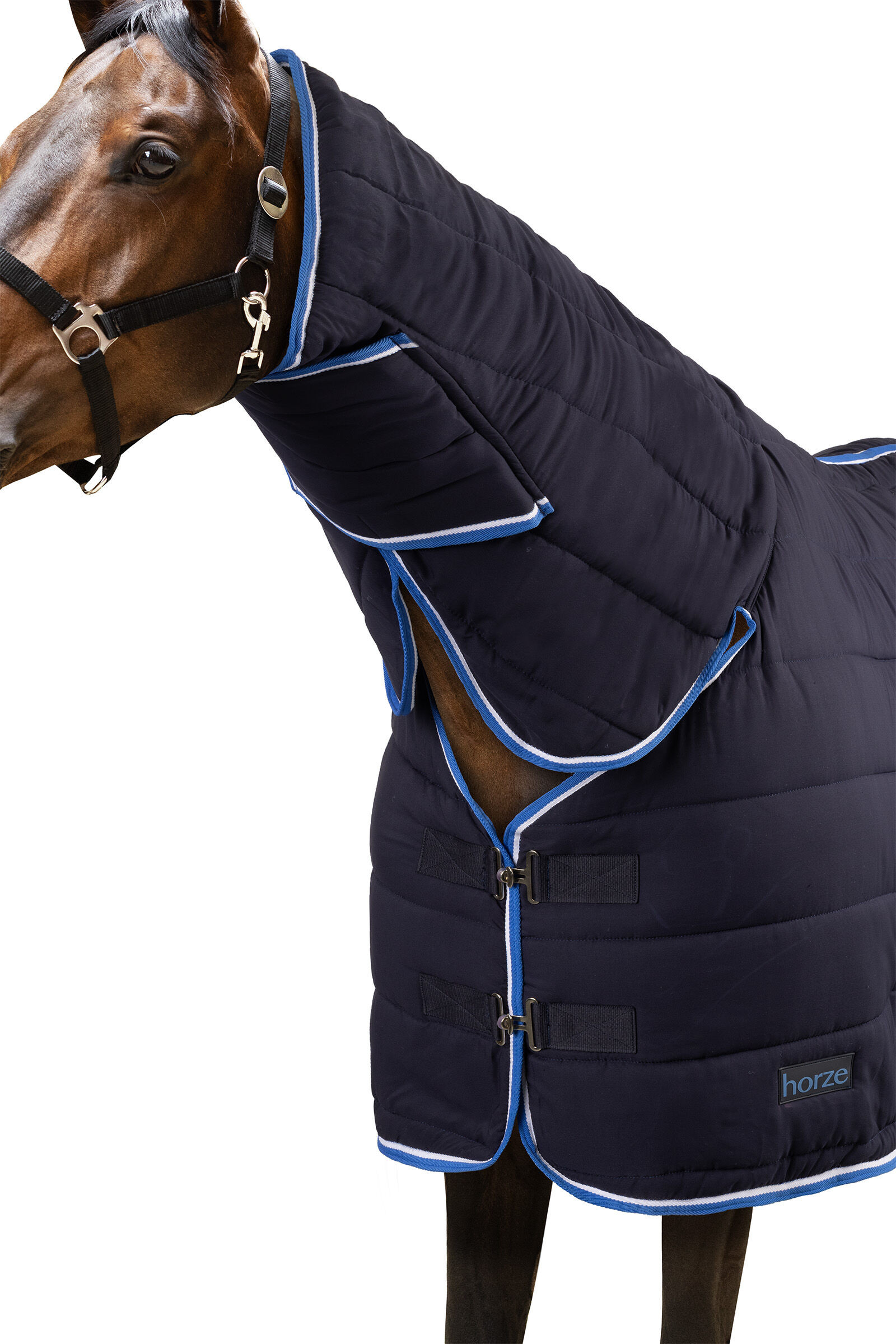 Couverture d'écurie sous-couche Horze Glasgow couvre-cou 150 g Bleu foncé Couverture d'écurie sous-couche Horze Glasgow couvre-cou 150 g Bleu foncé