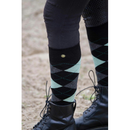 Chaussettes Equithème Argyle femme