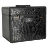 Poetskoffer Imperial Riding Shiny - Zwart / zwart croco