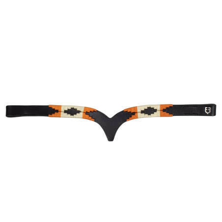 Lederen frontriem met Navajo-decoratie Equestro