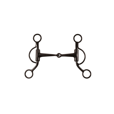 Zwart ijzeren westernbit met korte scharen Pool's