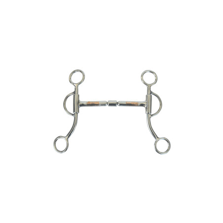 Mors inox met dubbele breuk Pool's