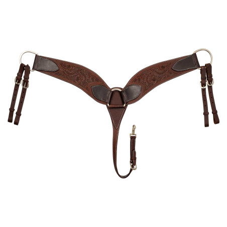 Brede borsttuig met bloemen Pool's