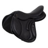 Selle de saut en cuir double modèle Las Vegas Supreme - Noir