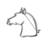 Épingles de col Master2 modèle tête de cheval Umbria Equitazione - Argent