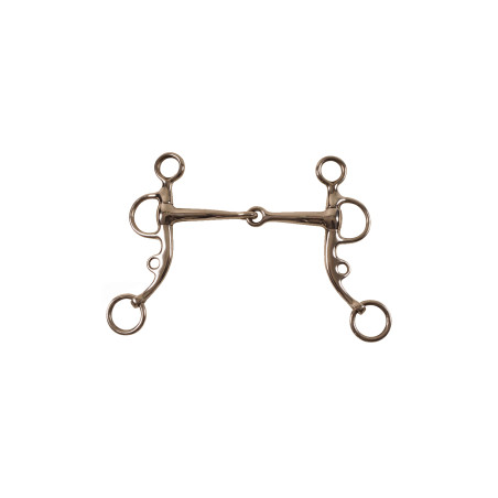 Mors argentijns scharnierend in massief metaal Umbria Equitazione