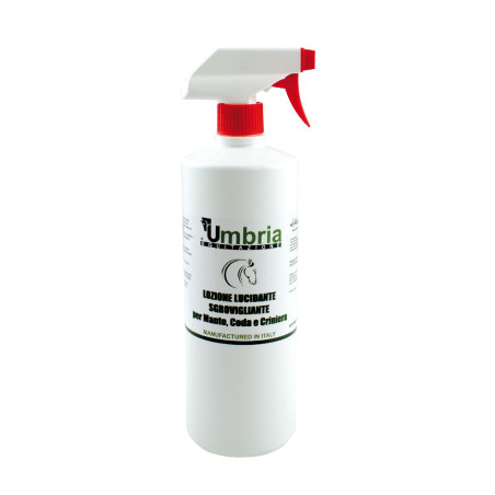 Pro-Sheen glans- en ontklitspray 1L Umbria Equitazione