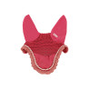 Bonnet anti-mouches poney Derby coton - Fuchsia / multicouleur / rose