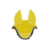 Bonnet anti-mouches poney Derby coton - Jaune / blanc / noir
