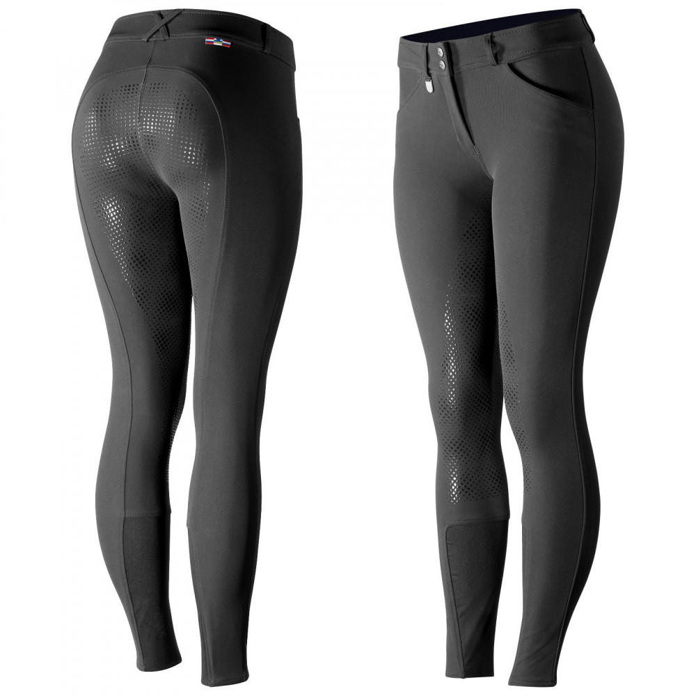 Pantalon D'équitation Pikeur Braddy Complet/grip - Orange/gris - Taille 158