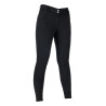 Pantalon HKM Ari taille moyenne fond 1/1 en silicone - Noir