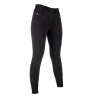Verwarmde broek HKM Comfort Style 1/1 met siliconen - Zwart