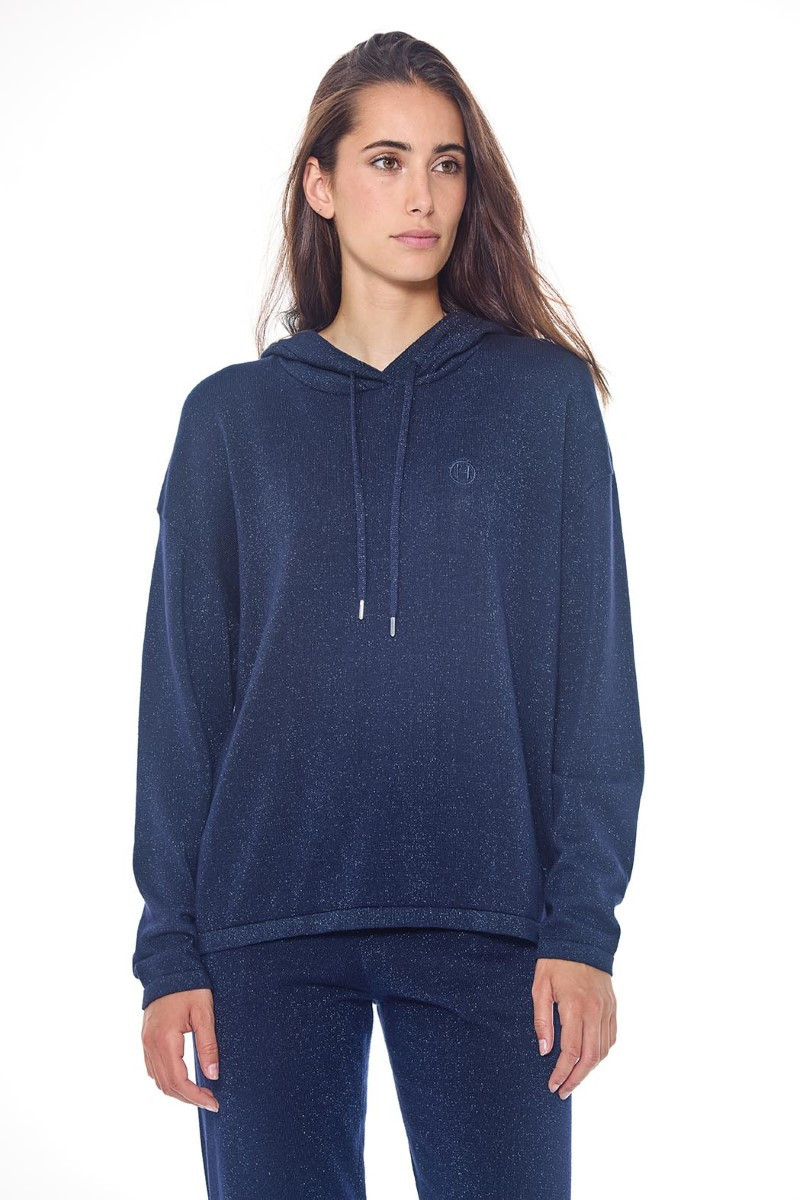 Sweat Harcour Swambo femme Noir paillettes Sweat Harcour Swambo femme Noir paillettes