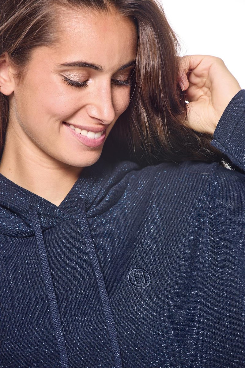 Sweat Harcour Swambo femme Noir paillettes Sweat Harcour Swambo femme Noir paillettes