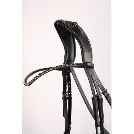 Frontale Monteren Fair kristal zwart gebogen