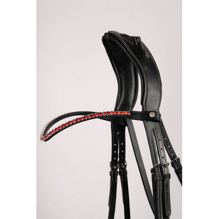 Frontaal Monteren Fair kristal rood gebogen