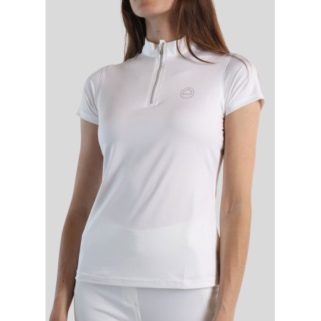 Wedstrijdpolo Montar Everly crystal logo Curve dames
