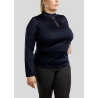 Polo Montar Briella manches longues crystal Rose gold Curve femme - Marine