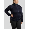 Ritsvest Montar met capuchon Liza dames Curve - Marine