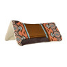 Western zadeldek met vulling van synthetische wol Pool's - Bruin / oranje