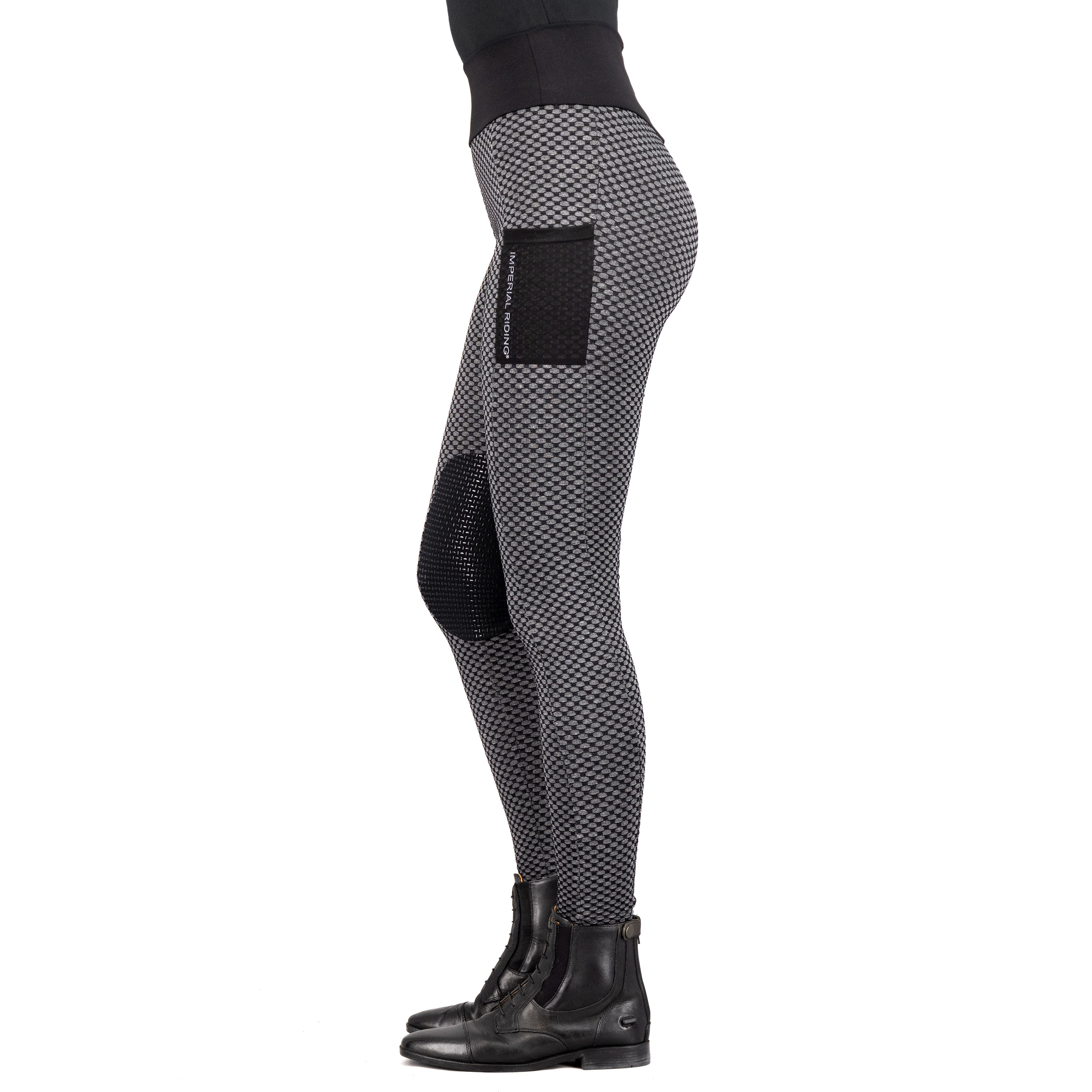 Imperial Riding Diamond Bubble Kneegrip rijlegging Zwart