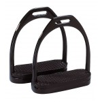 Lakkend staal stijgbeugels met messen Feeling