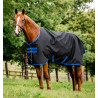 Amigo Ripstop Horseware 900D Turnout deken gevoerd met fleece 50g - Zwart / klassiek blauw